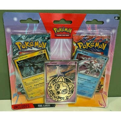 Pokemon TCG Zekrom Latios Palkia Enhanced 2-Pack Blister Sealed