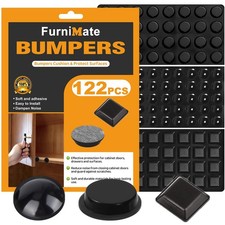 Adhesive Rubber Feet 122PCS - Black Bumpers 122 Black, 122pcs Set