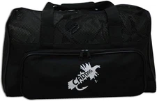 Caddis Deluxe Black Nylon Canvas Wader Bag with Mesh Dry Top, One Size, 