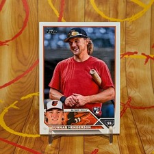 2023 Gunnar Henderson Topps Complete Set #206 Retail Rookie Variation (RC) 