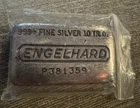 Vintage Engelhard 10 oz Silver Bar P381359 P-Series .999+ Fine Serialized