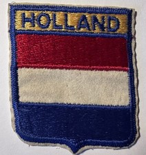 Vintage Holland The Netherlands Flag Souvenir Embroidered Patch Quality