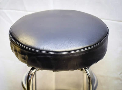 Bar Stool Slip On Cover With Foam Padded... BLACK
