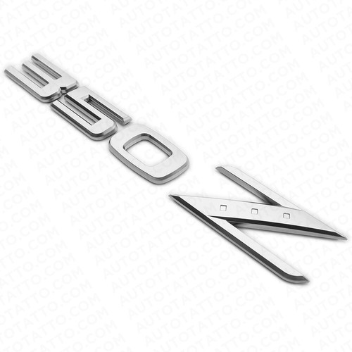 Parachoques trasero para Nissan 350Z Nismo maletero letra emblema insignia deportivo OEM plateado - Imagen 3 de 6