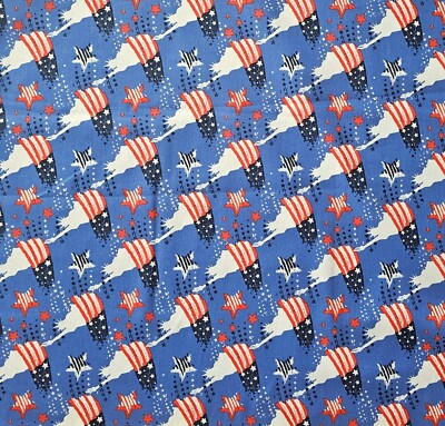 MDG - 2 YARDS FOR 21.00 Patriotic Quilting & Crafting Fabric   Stars   