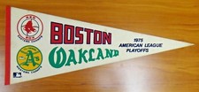 1975 A.L. Baseball Playoff Pennant Boston Red Sox vs Oakland A's 30