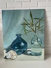 Realism Still Life Landscape Oil Painting Original Signed