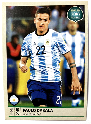2018 FWC ROAD TO RUSSIA Panini Sticker #285 PAULO DYBALA Argentina