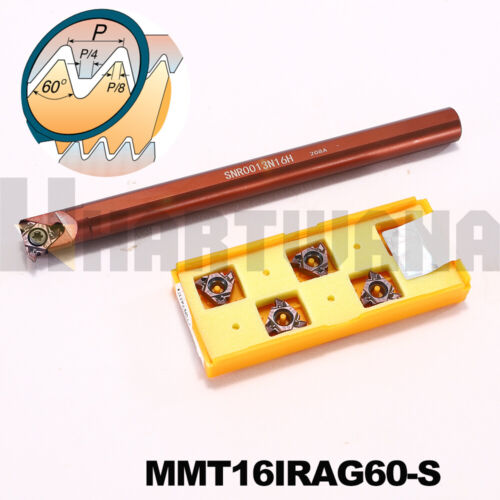 SNR0013M16 Lathe Internal Threading Boring Turning 16IRAG60 Threading Insert