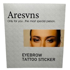 Aresvns Black Eyebrow Tattoo Stickers unknown count, Sealed