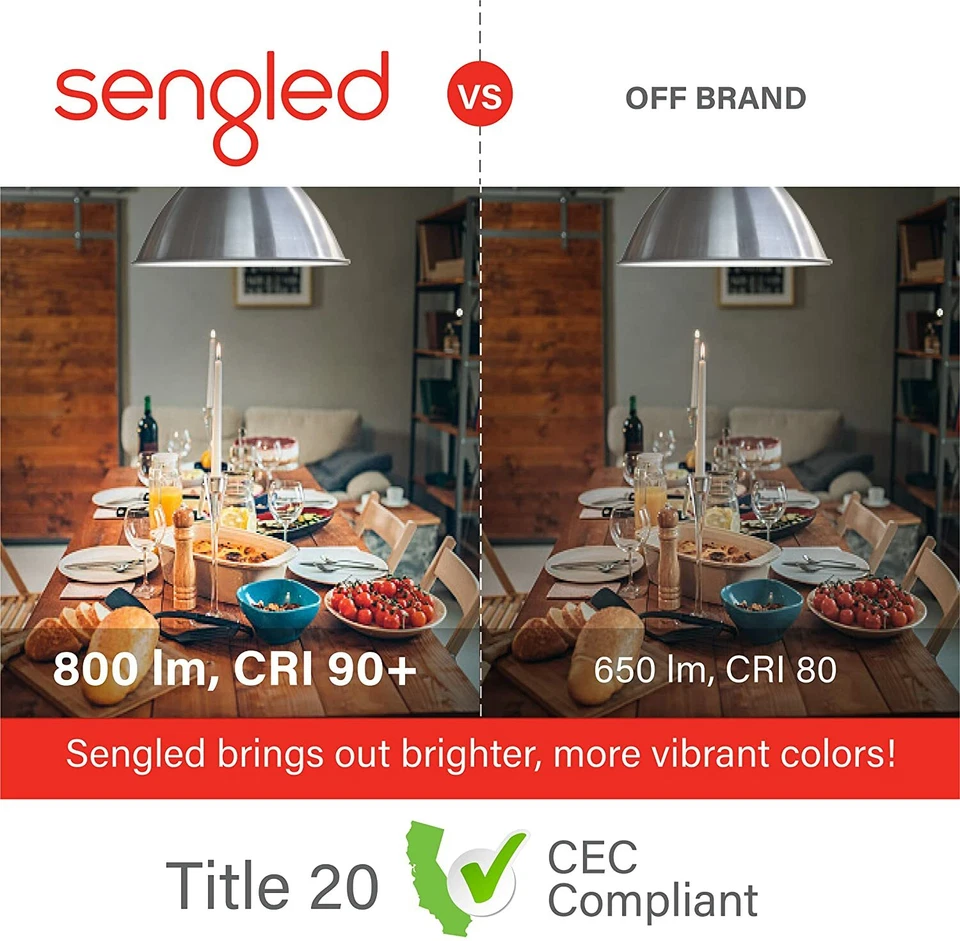 Sengled Smart Bulb Alexa Bluetooth Mesh A19 Dimmable LED E26 60W Soft White NEW - Image 3 of 4