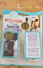 Mommy's Helper Tip Resistant Furniture Safety Brackets-Accomodate 4 pieces