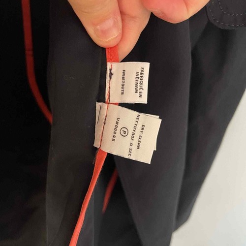 Diane Von Furstenberg Ursula Trench coat Navy Size M - Picture 3 of 13