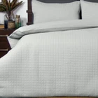 Ardor Boudoir Silver Box Quilted Quilt Cover set | Designer Look