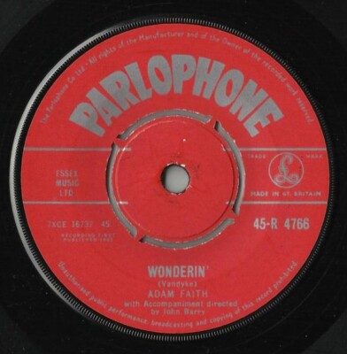 Adam Faith - Wonderin' / Easy Going Me (7'', Single)