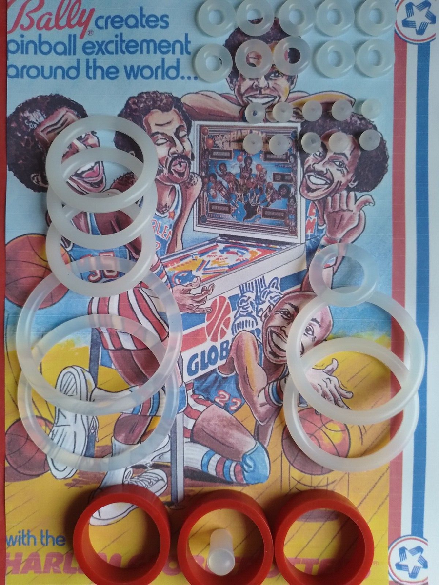 Kit élastiques Caoutchouc Pour Flipper Bally Harlem Globetrotters - Doigt Jaune
