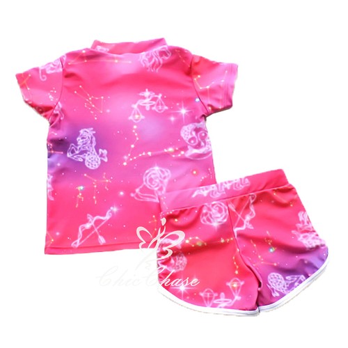 UK SELLER Elsa Anna Frozen Fever Girls Swimwear Swimming Costume Set Swimsuit - Picture 5 of 5