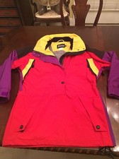 Women's Nordica Size 8 Red/purple Winter Ski Snowboard Hooded Parka Jacket