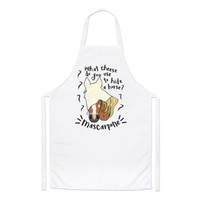 Mascarpone Pferd Scherz Koch SchüRze - Lustig Pony KäSe
