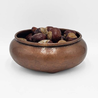 Hand-hammered Copper Stickley-style Nut and Candy Bowl - Just THREE left!