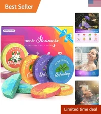 Relaxing Shower Bombs for Spa-Like Experience - 8 Organic Aromatherapy Scents