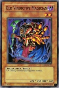 Old Vindictive Magician - SDSC-EN009 - Common - Unlimited Edition x3 - Near Mint