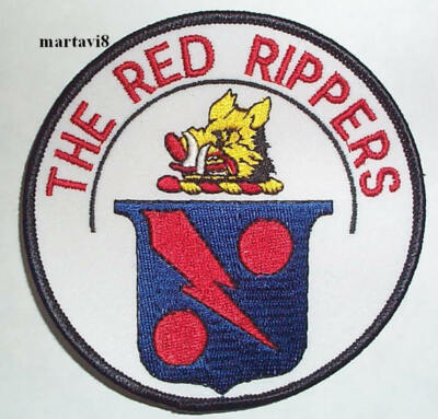 US.Navy `RED RIPPERS VF-11` Squadron Cloth Badge / Patch (S6)