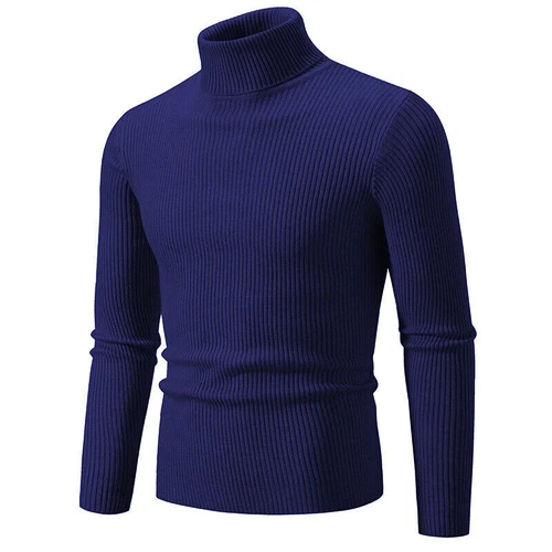 Herren Pullover Rollkragenpullover Männer Strickwaren Winter Langarm Strickpullover - Bild 18 von 38