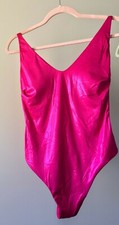 Costume gioiello , donna, fucsia , lurex , bikini intero 