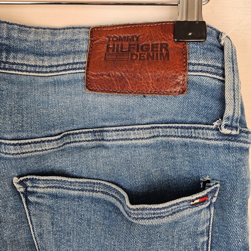Jeans uomo Tommy Hilfiger regular slim denim conico lavaggio medio W33 L34 - Foto 11 di 12