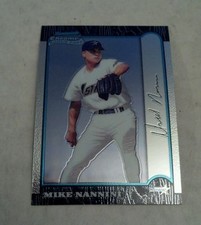 MIKE NANNINI 1999 BOWMAN CHROME RC ROOKIE CARD # 84 A1034. rookie card picture