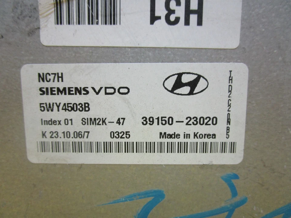 07 2007 Hyundai Elantra Motor Módulo de Controle de Computador ECM ECU PCM 39150-23020 - Imagem 4 de 4