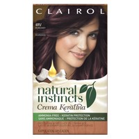 Clairol Natural Instincts Crema Keratina Hair Color Kit Burgundy 4rv Eggplant... Clairol Natural Instincts Crema Keratina Hair Color Kit Burgundy 4rv Eggplant...