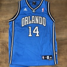 Jameer Nelson Signed Adidas Jersey Magic Kids Size Large Orlando Magic