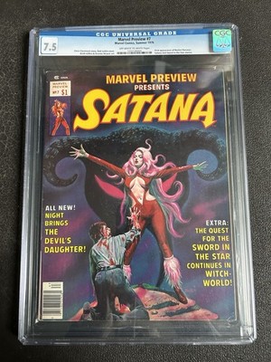 Marvel Preview #7 1976  1st app. Rocket Raccoon &  Satana CGC 7.5 1222146004