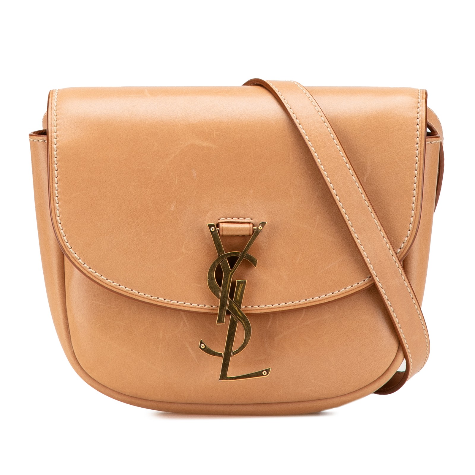 Saint Laurent Kaia Small Leather Crossbody Bag Black