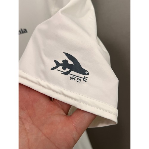 Camisa Pullover Patagonia NUEVA CON ETIQUETAS Para Hombre Grande Blanca Manga Corta UPF 50+ Rashguard - Imagen 11 de 15