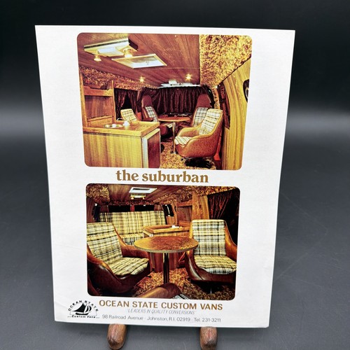 70s The Suburban Ocean State Custom Van Sales Brochure Chevrolet Ford Dodge