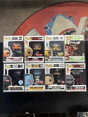 Star Wars Funko Pops Mixed Lot Of 8