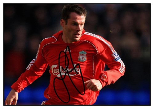 12498. Jamie Carragher Signed Pictures (A4 Prints) Liverpool England