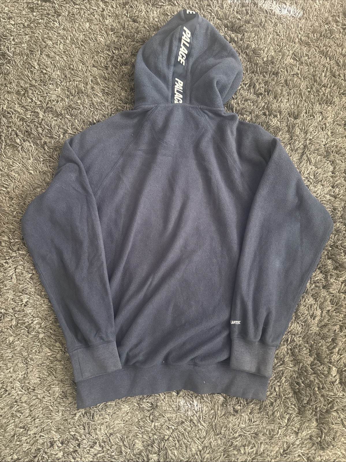Palace Skateboards Warm MIT Tech Polartec Pullover Hoodie Blue Men's Large L image 5