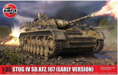 Airfix A1377 : Dt. Sturmgeschütz IV - Sd.Kfz.167  early Version / Kit 1:35 / Neu