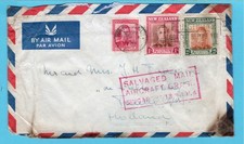 CRASH COVER New Zealand 1954 Salvaged at Singapore on the way to Netherlands