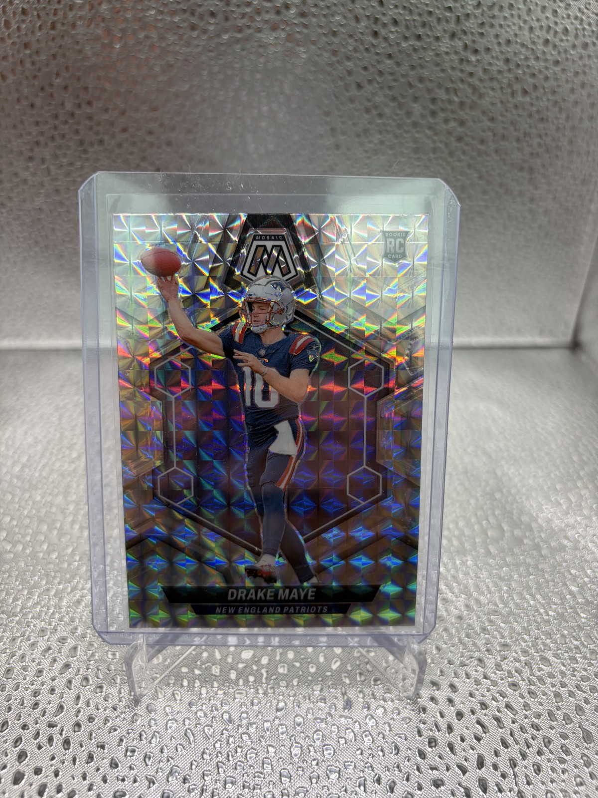 2024 Panini Mosaic - Rookies Drake Maye #303 Silver Prizm (RC)