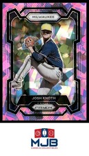 2024 Panini Prizm Josh Knoth Pink Ice Prizms #13 Milwaukee Brewers