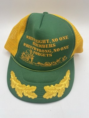 Vintage Trucker Hat Scramble Eggs Comic Saying Rope SnapBack