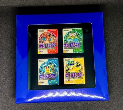 Pokemon Package Pins Red Green Blue Pikachu 1996 Set of 4