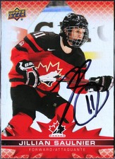 JILLIAN SAULNIER - 2021-22 Tim Hortons - Team Canada Women Signed in Person Auto