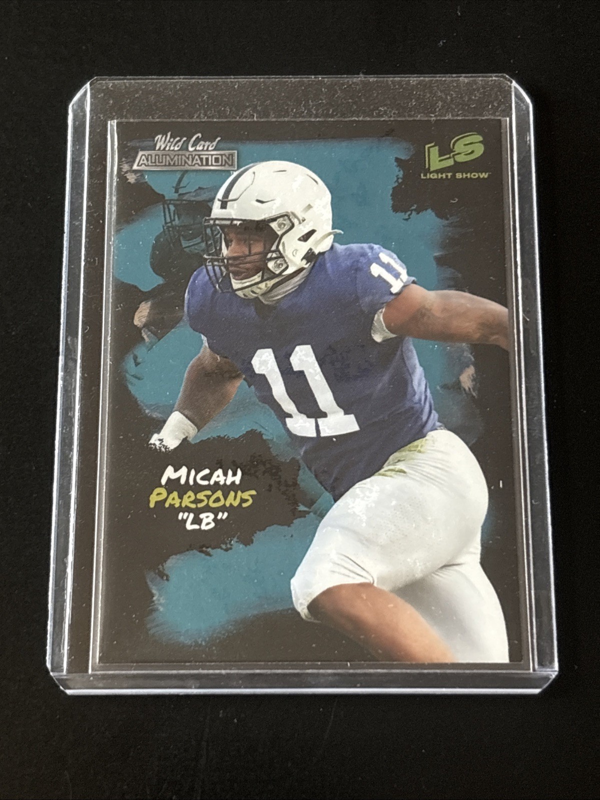 Micah Parsons Wild Card Alumination Light Show #LS13 Holo-Lux Blue