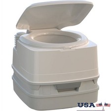 Portable Toilet Freshwater Flush Leakproof Easy Clean RV Camping Emergency New